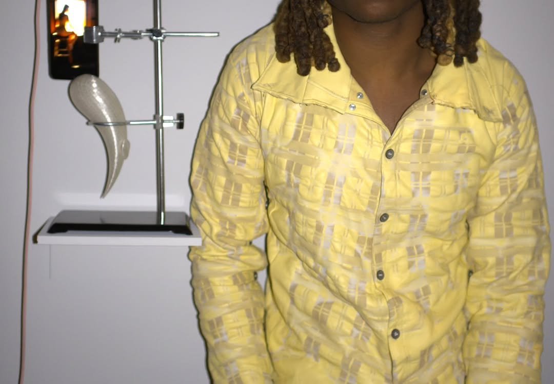 Laser Engraved Lamb Leather Shirt
